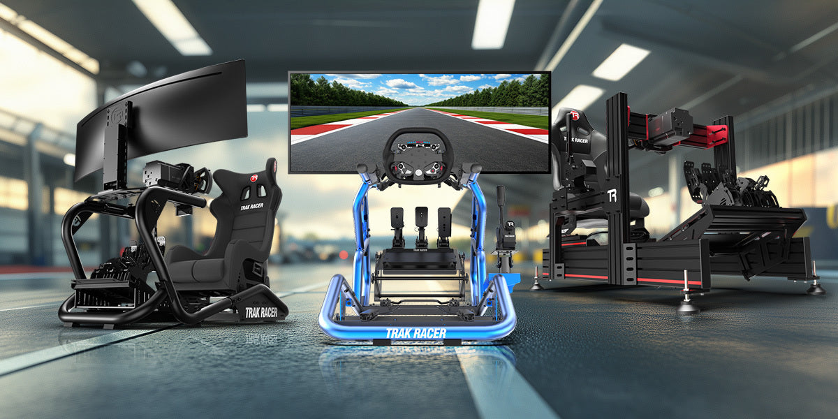 シムレーシングTrak Racer CockpitセットSim Racing Trak Racer Cockpit Guide: Top Sim Racing and Flight Rigs for