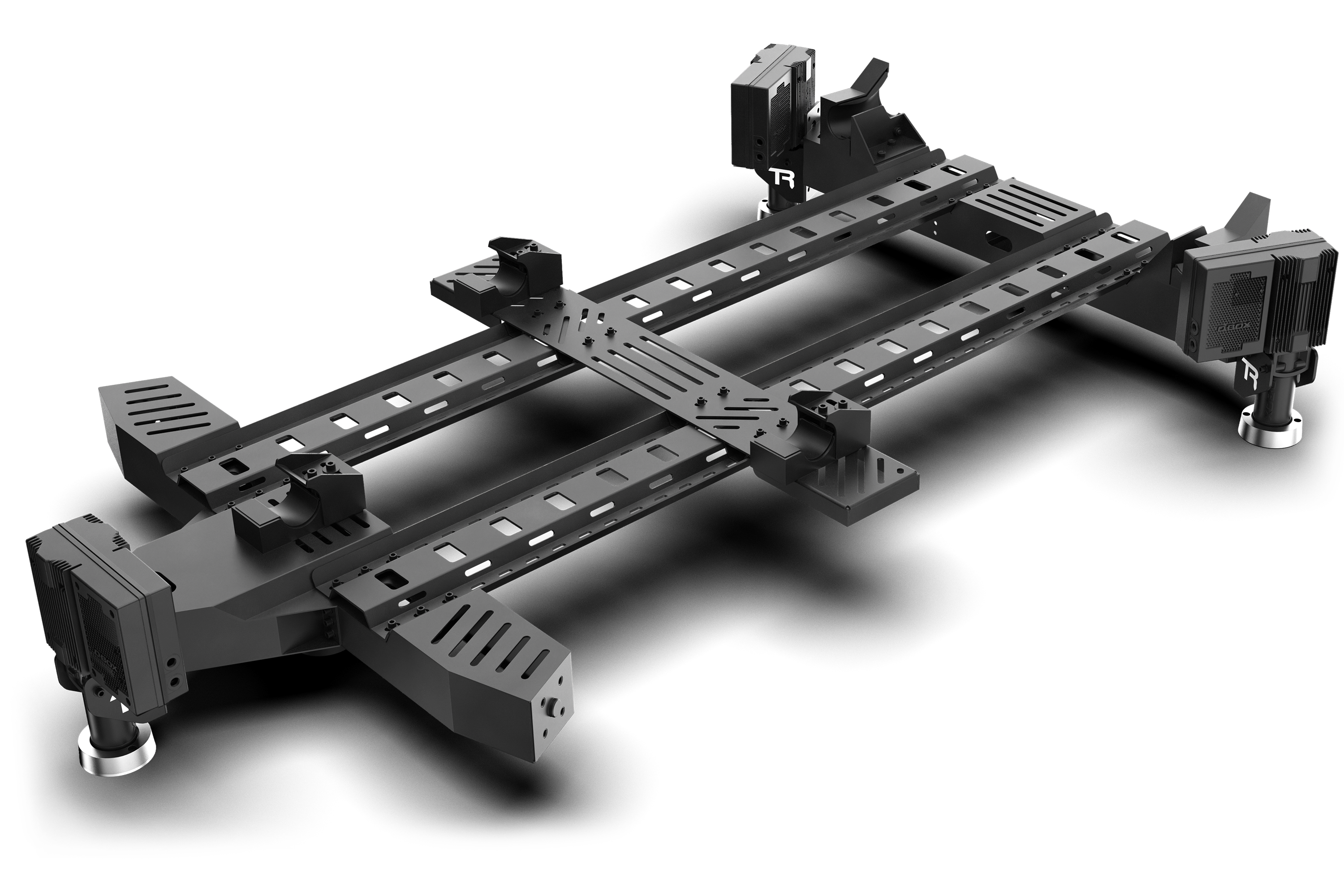 Motion System with 3 motors/actuators and Motion Sim Base – Trak