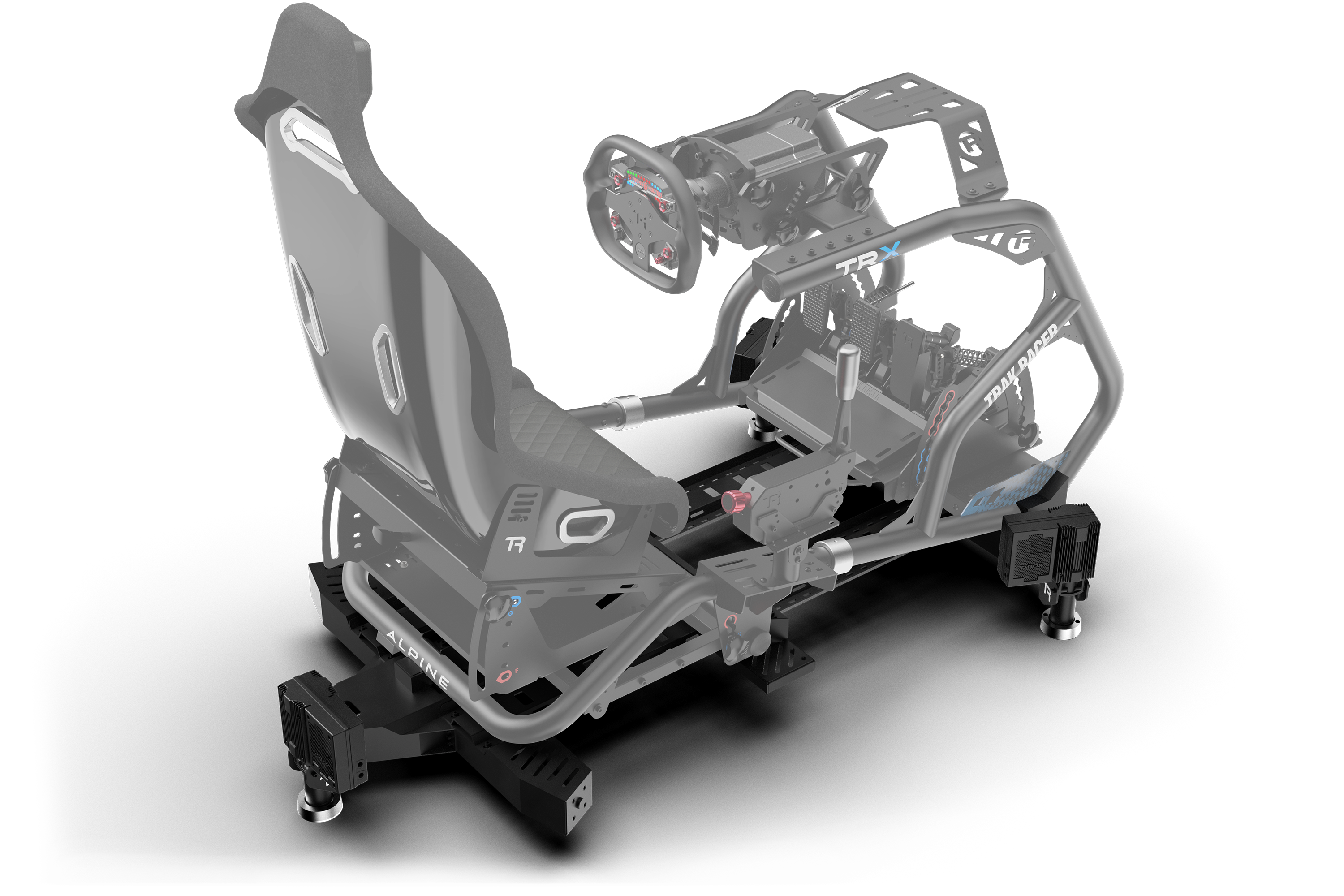 Motion System with 3 motors/actuators and Motion Sim Base – Trak