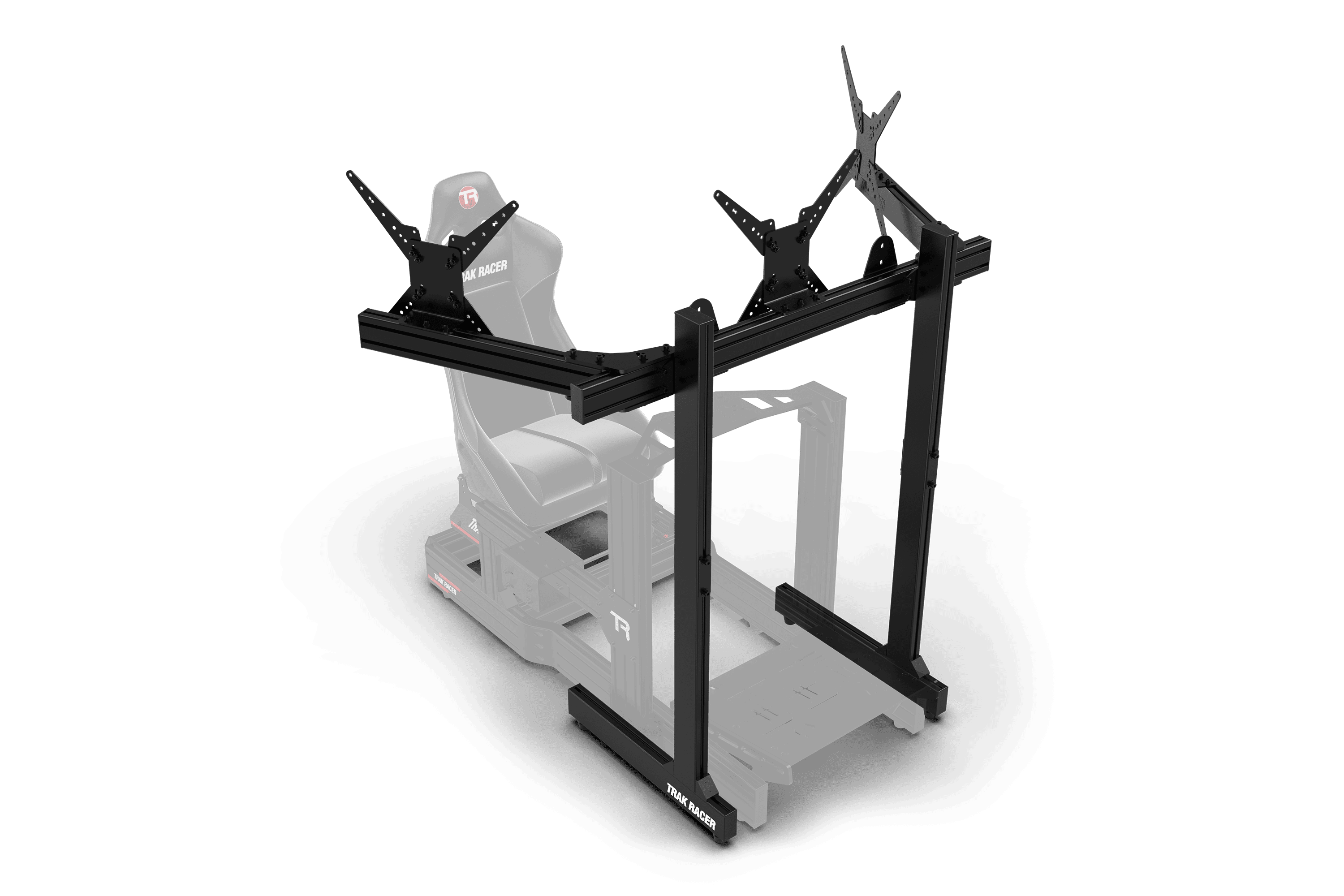 TRAK RACER トリプルモニタースタンド MS-FM-SIN-TR2 Freestanding Triple (3) Monitor Stand – Up to 45