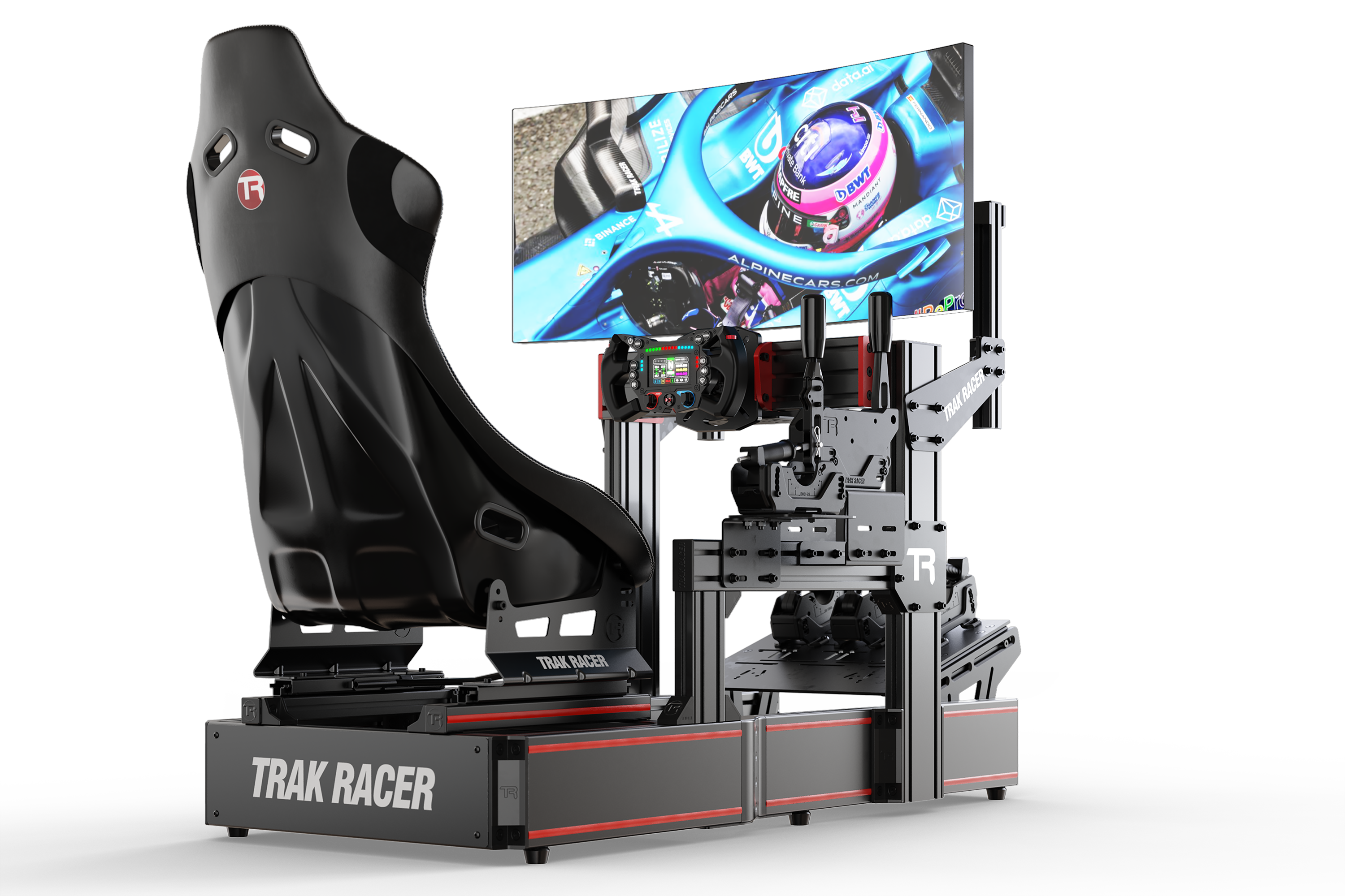 Entry-Level Cockpit-Mounted Single Monitor Stand – Trak Racer CA