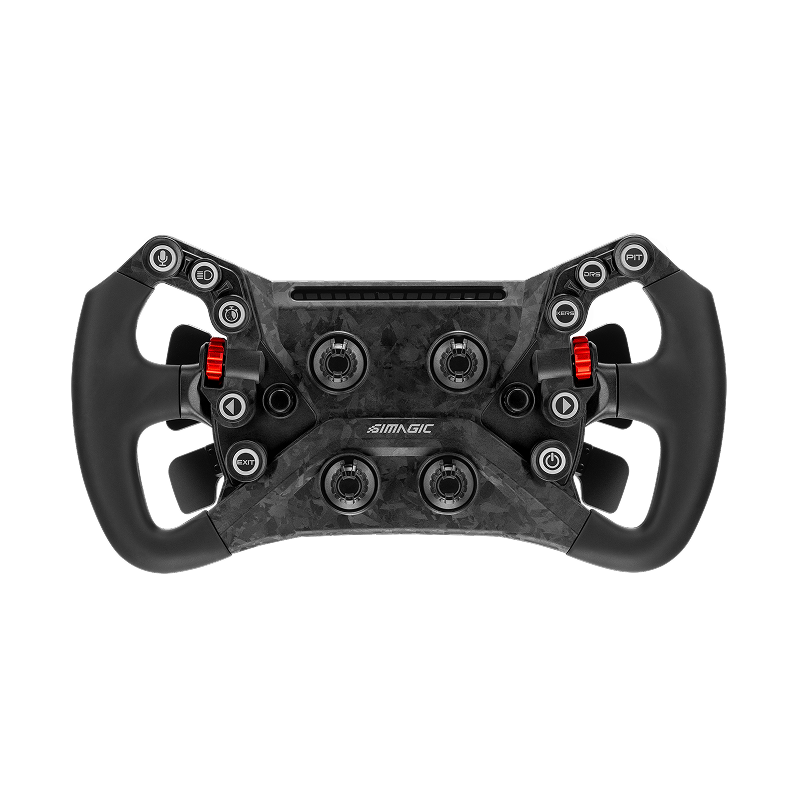 Simagic GT Neo フォーミュラー/GT ステアリング Simagic GT NEO Formula Wheel – Carbon & LCD Display, 12 Buttons