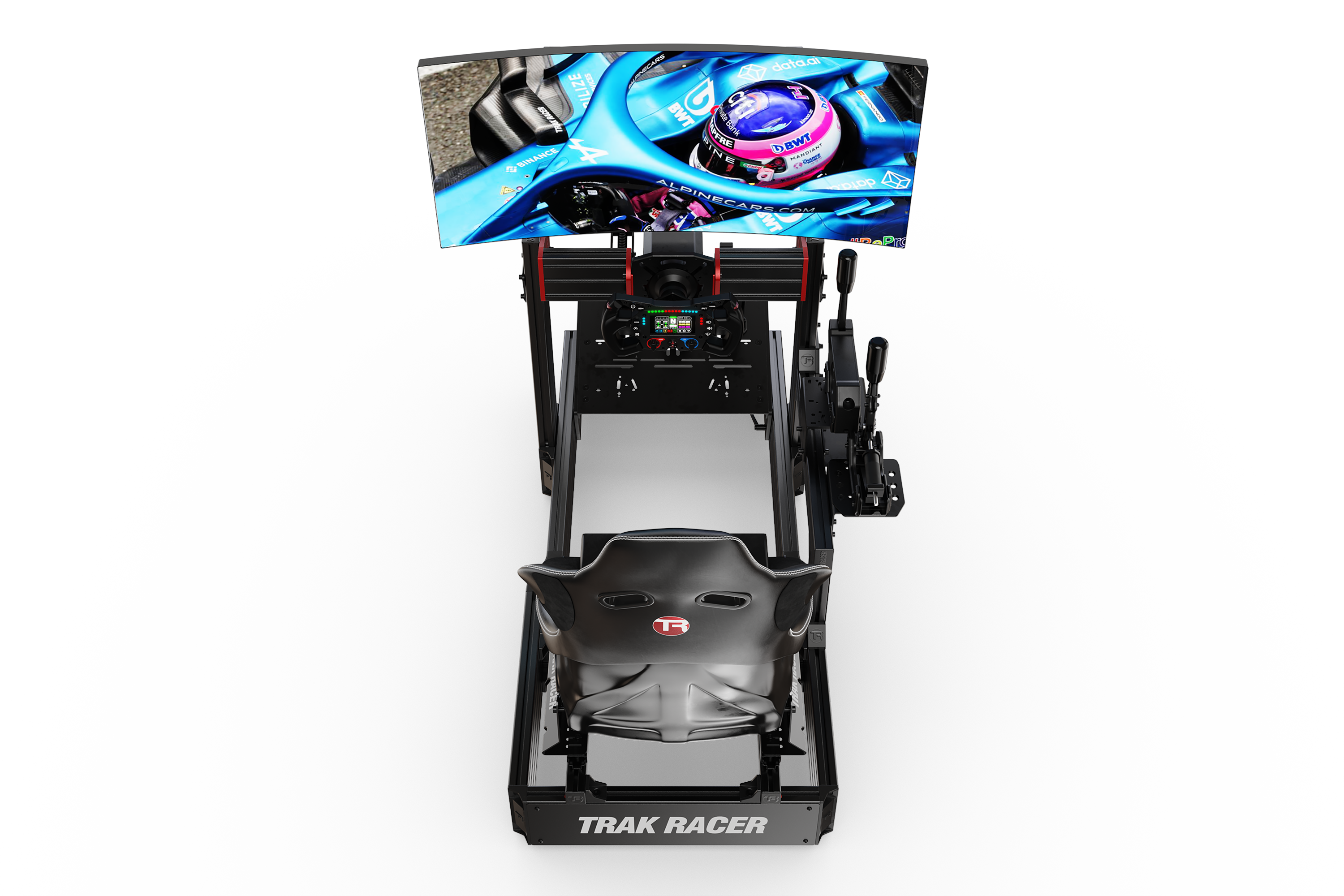 Entry-Level Cockpit-Mounted Single Monitor Stand – Trak Racer CA